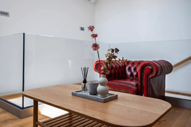 Skupni prostor v apartmajih Hotela Lesnika